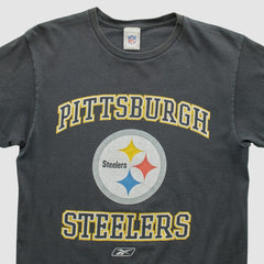 Pittsburgh Steelers Reebok 2000s T-shirt Black Vintage - Fanatics