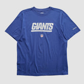 New York Giants Reebok 2000s T-shirt Blue Vintage - Fanatics