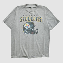 Pittsburgh Steelers NFL 2010s T-shirt Heather Gray Vintage - Fanatics
