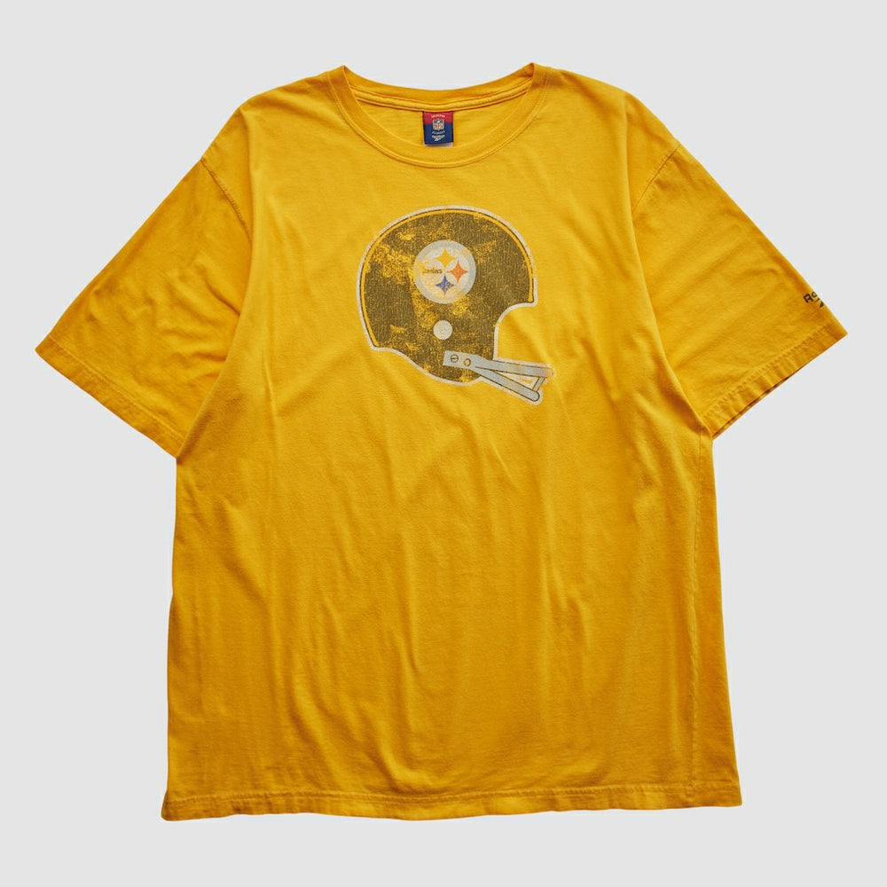 Pittsburgh Steelers Reebok 2000s T-shirt Yellow Vintage - Fanatics