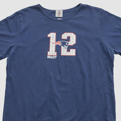 New England Patriots NFL 2000s T-shirt Navy Vintage - Fanatics