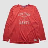 New York Giants Reebok 2000s Long Sleeve T-shirt Red Vintage - Fanatics
