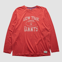 New York Giants Reebok 2000s Long Sleeve T-shirt Red Vintage - Fanatics