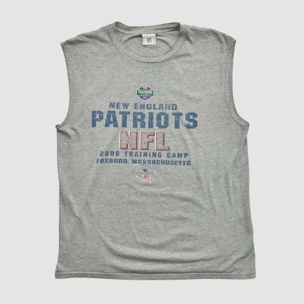 New England Patriots NFL 2006 Tank Heather Gray Vintage - Fanatics