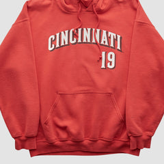 Cincinnati Reds Genuine Merchandise 2000s Hooded Pullover Sweatshirt Lifestyle