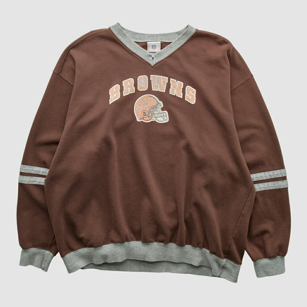 Cleveland Browns NFL 2000s Pullover Sweatshirt Brown Vintage - Fanatics