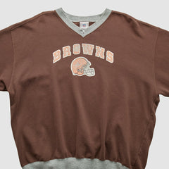 Cleveland Browns NFL 2000s Pullover Sweatshirt Brown Vintage - Fanatics
