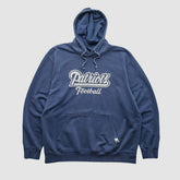 New England Patriots NFL 2000s Hooded Pullover Sweatshirt Navy Vintage - Fanatics