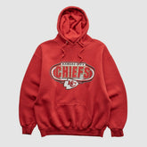Kansas City Chiefs Logo Athletic 90s Hooded Pullover Sweatshirt Red Vintage - Fanatics