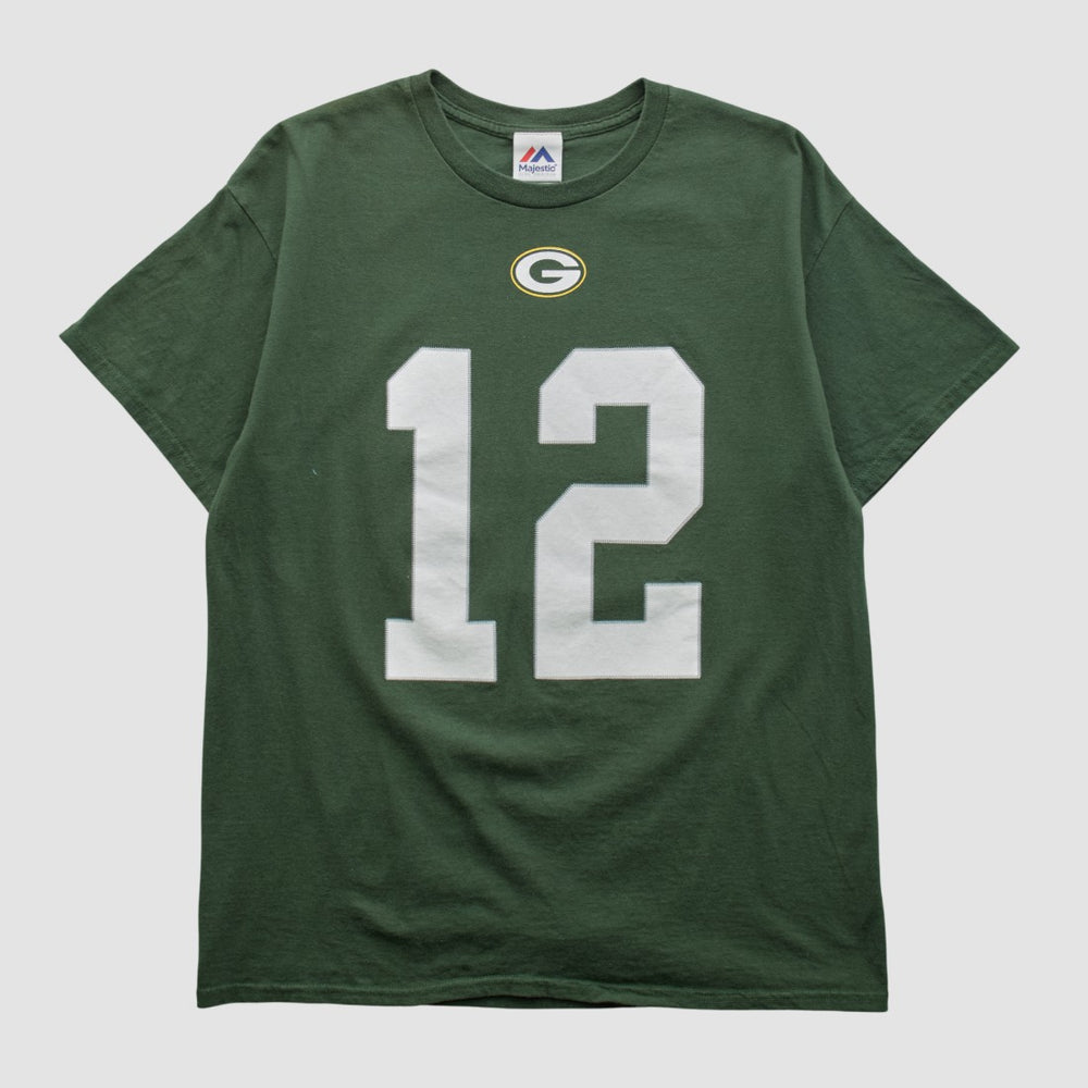Green Bay Packers Majestic 2000s T-shirt Green Vintage - Fanatics
