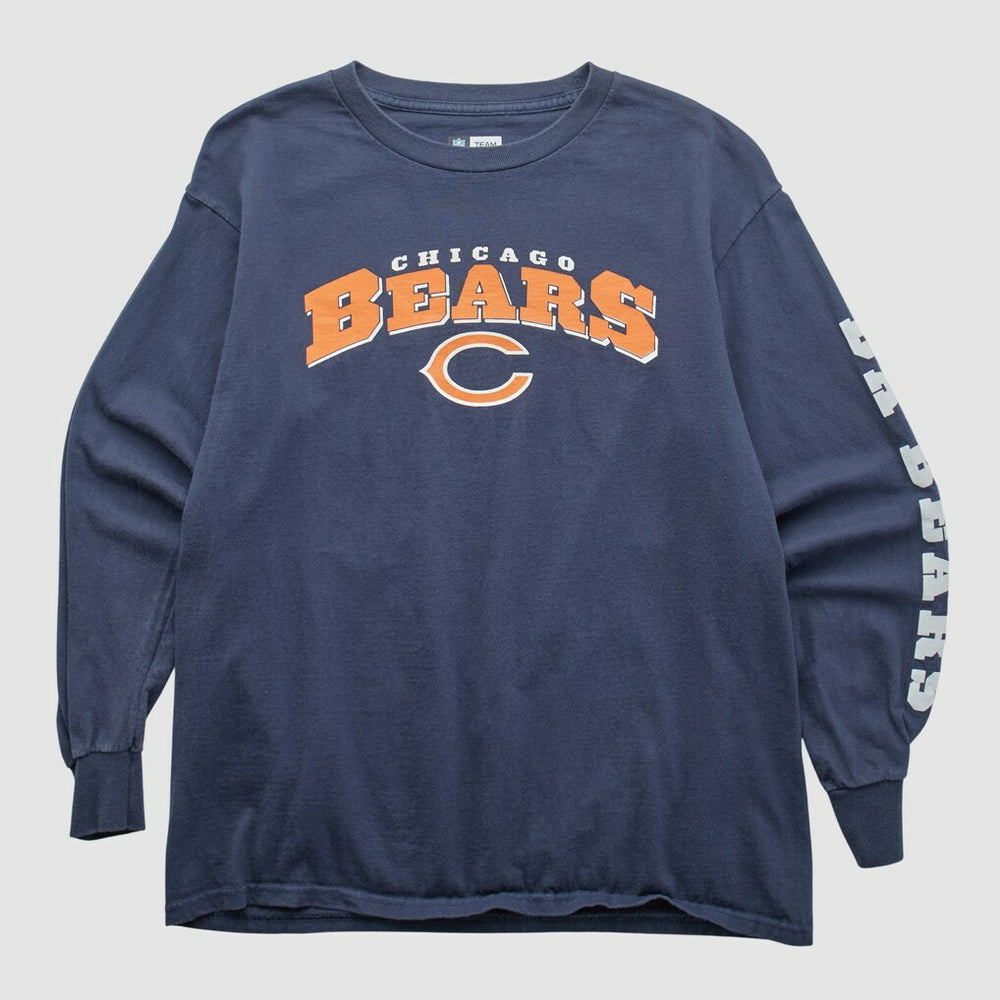 Chicago Bears NFL 2010s Long Sleeve T-shirt Navy Vintage - Fanatics