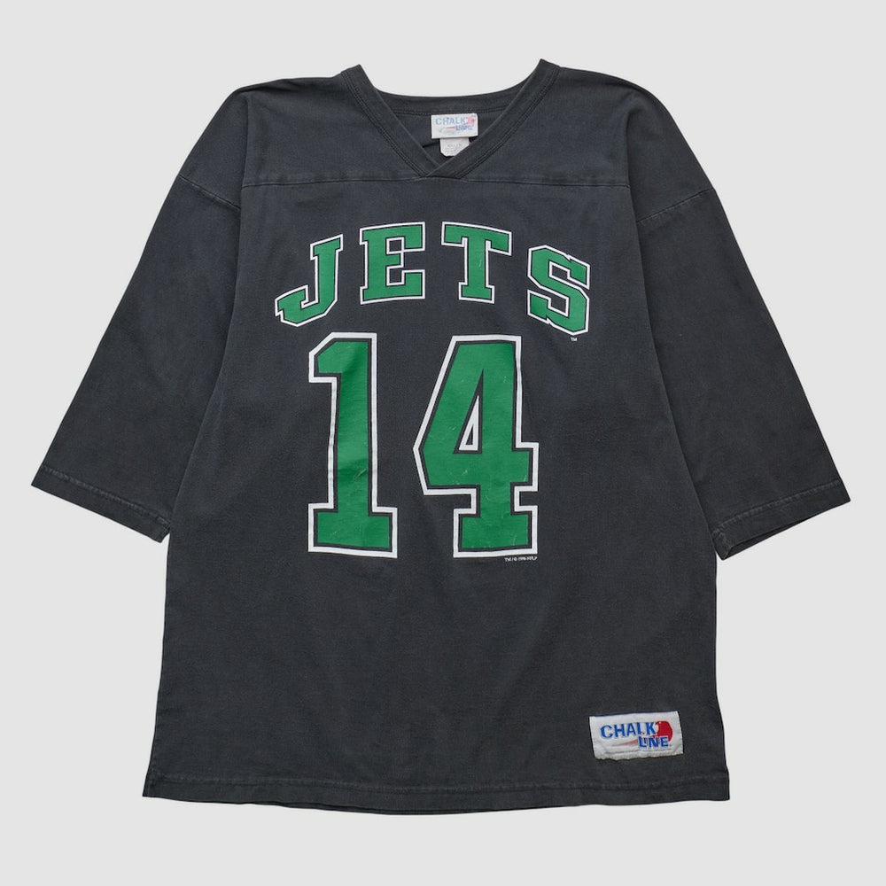 New York Jets Chalk Line 90s T-shirt Black Vintage - Fanatics