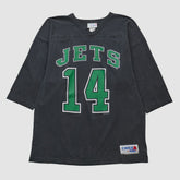 New York Jets Chalk Line 90s T-shirt Black Vintage - Fanatics