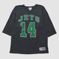 New York Jets Chalk Line 90s T-shirt Black Vintage - Fanatics
