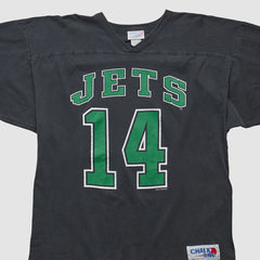 New York Jets Chalk Line 90s T-shirt Black Vintage - Fanatics