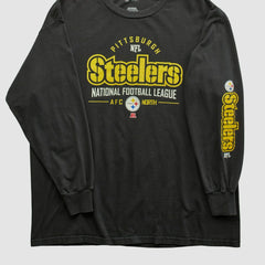 Pittsburgh Steelers NFL 2010s Long Sleeve T-shirt Black Vintage - Fanatics