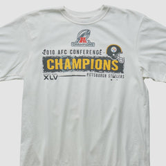Pittsburgh Steelers Reebok 2010 T-shirt White Vintage - Fanatics