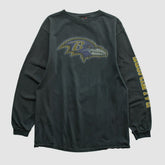 Baltimore Ravens NFL 2000s Long Sleeve T-shirt Black Vintage - Fanatics