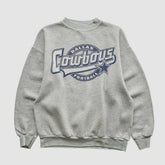 Dallas Cowboys Logo 7 90s Pullover Sweatshirt Heather Gray Vintage - Fanatics