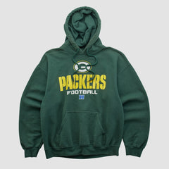 Green Bay Packers NFL 2000s Hooded Pullover Sweatshirt Green Vintage - Fanatics