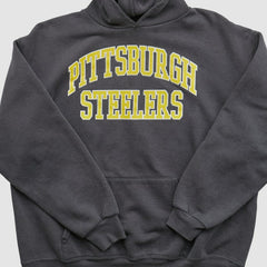Pittsburgh Steelers NFL 2000s Hooded Pullover Sweatshirt Black Vintage - Fanatics