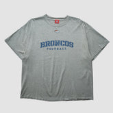 Denver Broncos NFL 2000s T-shirt Heather Gray Vintage - Fanatics