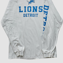 Detroit Lions NFL 2000s Long Sleeve T-shirt White Vintage - Fanatics