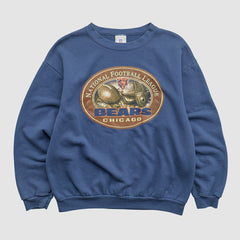 Chicago Bears NFL 2000s Pullover Sweatshirt Blue Vintage - Fanatics