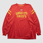 Kansas City Chiefs NFL 2000s Long Sleeve T-shirt Red Vintage - Fanatics