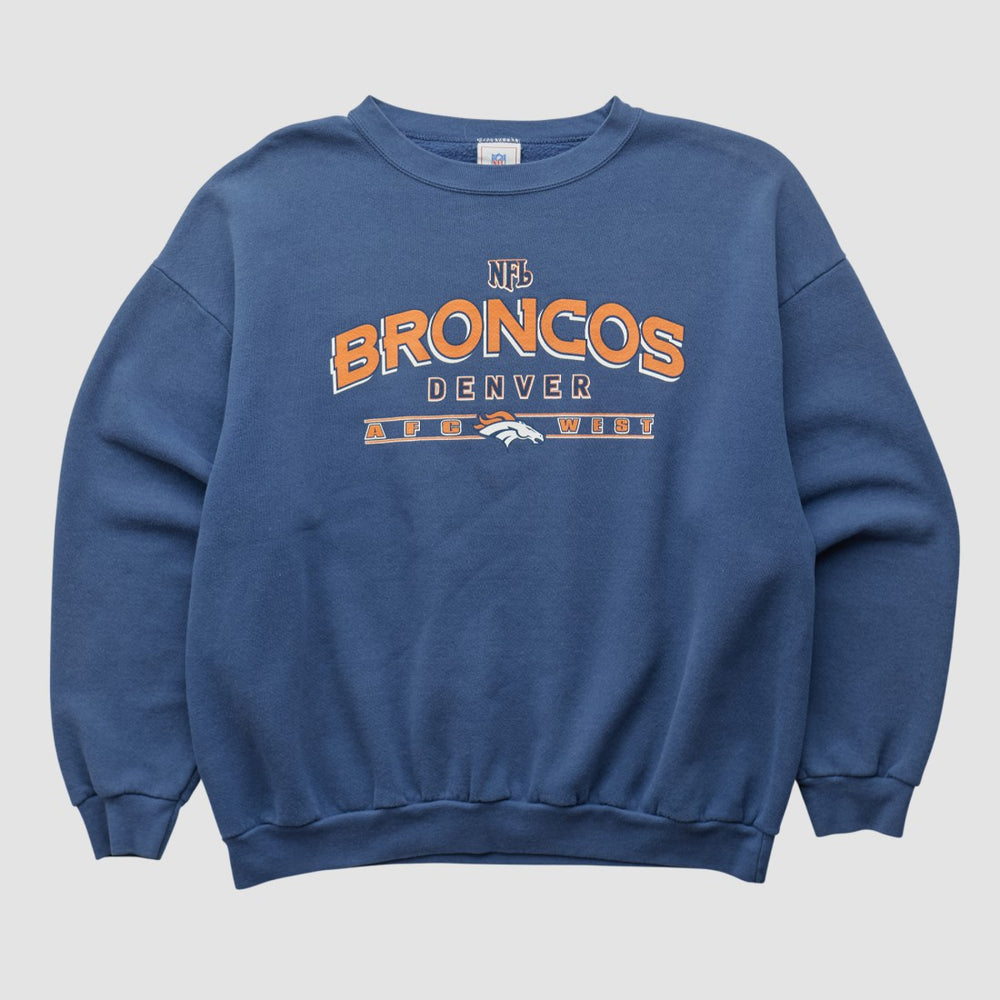 Denver Broncos NFL 2000s Pullover Sweatshirt Navy Vintage - Fanatics