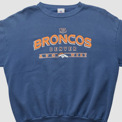 Denver Broncos NFL 2000s Pullover Sweatshirt Navy Vintage - Fanatics
