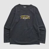 Pittsburgh Steelers Reebok 2000s Long Sleeve T-shirt Black Vintage - Fanatics