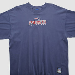 New England Patriots Reebok 2000s T-shirt Navy Vintage - Fanatics