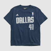Adidas - Dallas Mavericks 2010s T-shirt - Navy Vintage