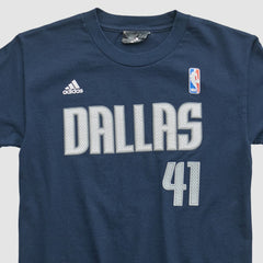 Adidas - Dallas Mavericks 2010s T-shirt - Navy Vintage