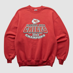 Kansas City Chiefs Jerzees 2003 Pullover Sweatshirt Red Vintage - Fanatics