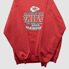 Kansas City Chiefs Jerzees 2003 Pullover Sweatshirt Red Vintage - Fanatics