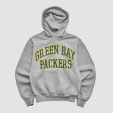 Green Bay Packers NFL 2000s Hooded Pullover Sweatshirt Heather Gray Yth M Real Vintage - Fanatics