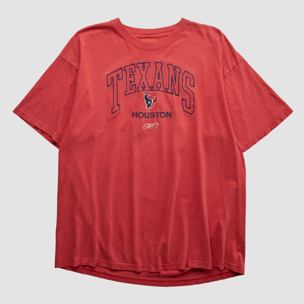 Houston Texans Reebok 2000s T-shirt Red Vintage - Fanatics