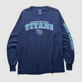Tennessee Titans NFL 2000s Long Sleeve T-shirt Navy Vintage - Fanatics