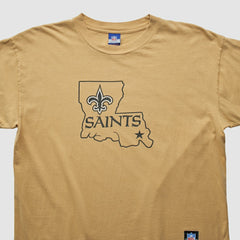 New Orleans Saints Reebok 2000s T-shirt Tan Vintage - Fanatics