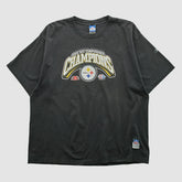 Pittsburgh Steelers Reebok 2005 T-shirt Black Vintage - Fanatics