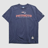 New England Patriots Reebok 2000s T-shirt Navy Vintage - Fanatics