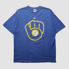 Milwaukee Brewers Majestic 2000s T-shirt Sale