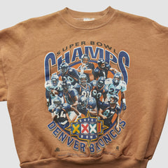 Denver Broncos Hanes 1998 Pullover Sweatshirt Clay Vintage - Fanatics
