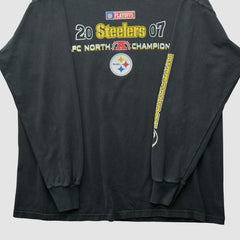 Pittsburgh Steelers NFL 2007 Long Sleeve T-shirt Black Vintage - Fanatics