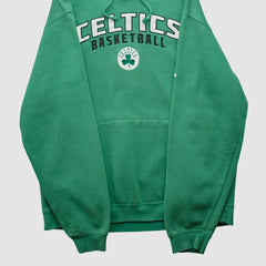 Adidas - Boston Celtics 2010s Hooded Pullover Sweatshirt - Green Vintage