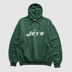 New York Jets NFL 2000s Hooded Pullover Sweatshirt Green Vintage - Fanatics