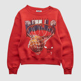 Vintage - Chicago Bulls Lee Apparel 90s Pullover Sweatshirt - Red Vintage