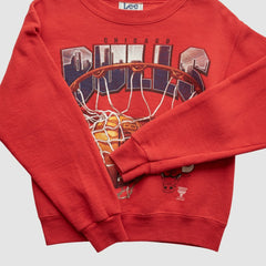 Vintage - Chicago Bulls Lee Apparel 90s Pullover Sweatshirt - Red Vintage